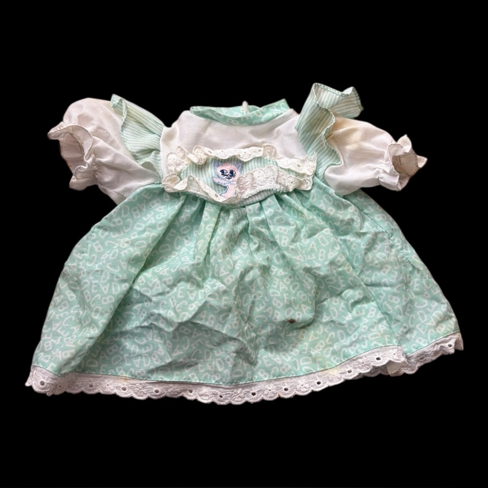 Zanini & Zambella Green ABC Dress Stained